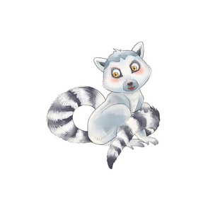 18" Ring Tail Lemur Design