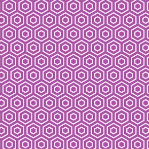 Geometric Pattern: Hexagon Ring: Purple