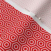 Geometric Pattern: Hexagon Ring: Red