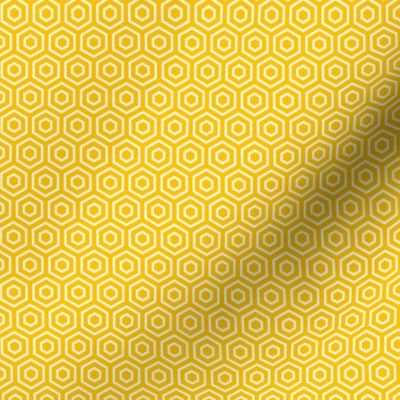 Geometric Pattern: Hexagon Ring: Yellow