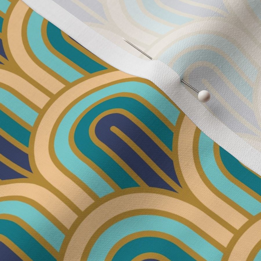 Geometric Pattern: Art Deco Arch: Dream Fabric | Spoonflower