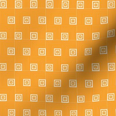 Geometric Pattern: Square Angle: Orange