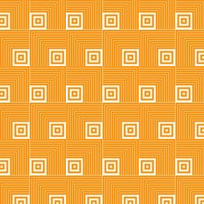 Geometric Pattern: Square Angle: Orange