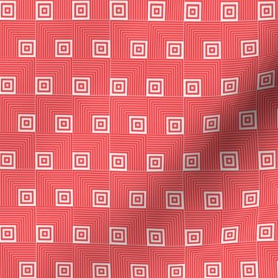 Geometric Pattern: Square Angle: Red