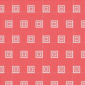 Geometric Pattern: Square Angle: Red
