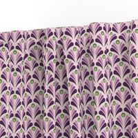 Geometric Pattern: Art Deco: Peacock: Violet