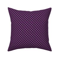 Geometric Pattern: Leaf: Purple/Black