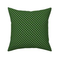 Geometric Pattern: Leaf: Green/Black