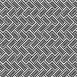 Geometric Pattern: Falling Rectangle: Grey
