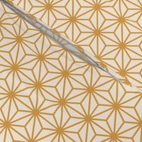 Geometric Pattern: Art Deco Star: Gold/Cream