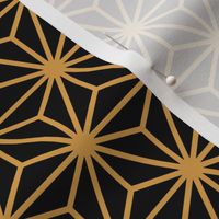 Geometric Pattern: Art Deco Star: Black/Gold