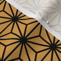 Geometric Pattern: Art Deco Star: Black/Gold
