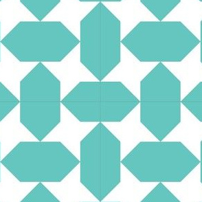 Geometric Pattern: Star Lozenge: Blue