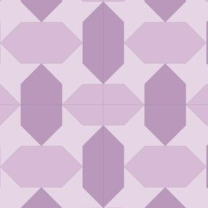 Geometric Pattern: Star Lozenge: Purple