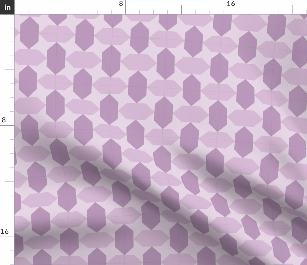 Geometric Pattern: Star Lozenge: Purple