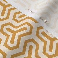 Geometric Pattern: Y Outline: Cream/Gold