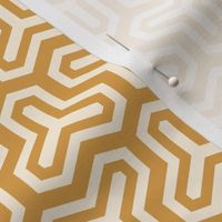 Geometric Pattern: Y Outline: Gold/Cream