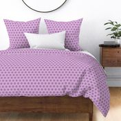 Geometric Pattern: Hexagon Flower: Purple/White