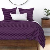 Geometric Pattern: Hexagon Flower: Black/Purple