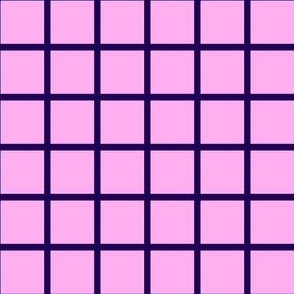 Grid Pink/Dark purple