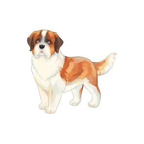 18" Saint Bernard Design