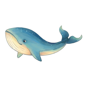 18" Blue Whale Design