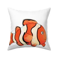 18" Clownfish Design
