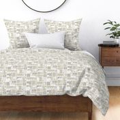 Animal Impression Collection - Animal Silhouette Quilt, Linen