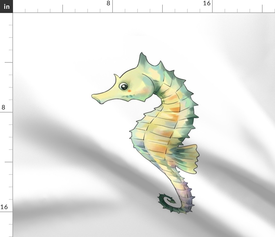 18" Seahorse Design