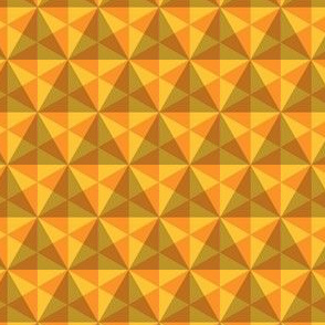 Geometric Pattern: Hexagon Triangle: Citrus