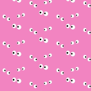 Eyeballs on pink fucshia