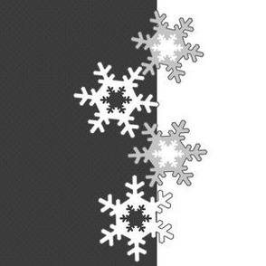  black and white vertical pattern christmas new year winter with snowflakes 