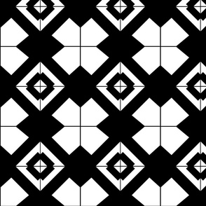 Black and white kitchen tiles-01