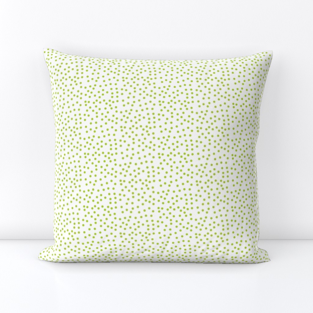 Twinkling Fresh Lime Dots on Icy Cream - Medium Scale