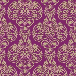 Purple and Gold Arabesque