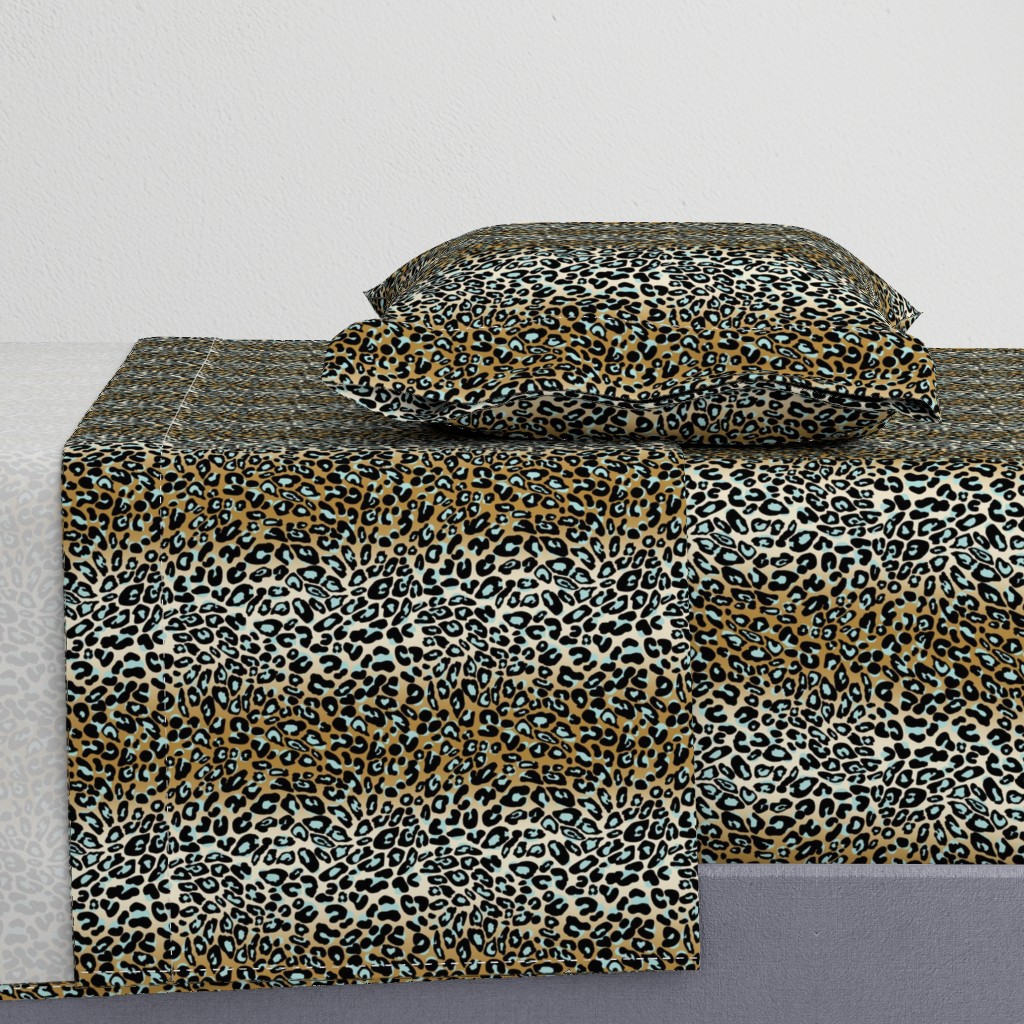 leopard - camel/aqua/black