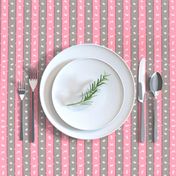 Rabbit Feedsack Stripe | Pink Morning