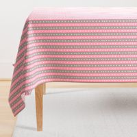 Rabbit Feedsack Stripe | Pink Morning