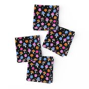 SMALL shrooms fabric - smiley, trippy, hippie, stars, 