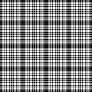 Black and White Small Scale Plaid
