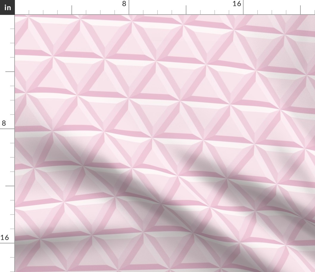 Triangle Pink on Pink Tiles