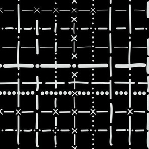 architecture - linetypes  - white on black