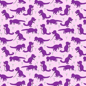 t rex golf purple