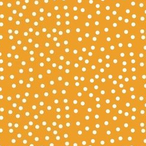 Twinkling Spots of Icy Cream on Fun Flare Apricot - Medium Scale