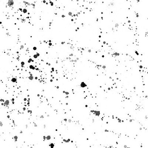 Black paint splatters || watercolor black and white pattern
