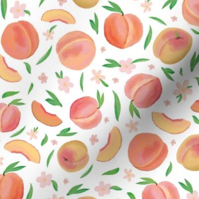 Watercolor peaches