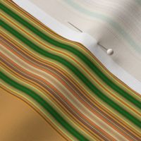 Tan and Green Awning Stripe © Gingezel™ 2012