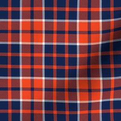 Plaid in Blue and Orange