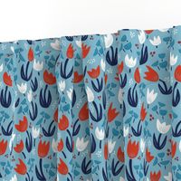 Tulips Scandi Blue