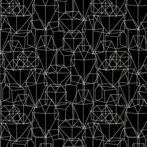 Geometric Village Black